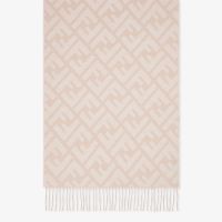 Fendi FF Scarf In Cashmere Beige