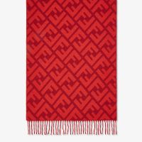 Fendi FF Scarf In Cashmere Red