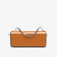 Fendi First Sight Pouch In Calfskin Brown