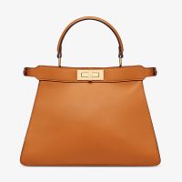 Fendi Medium Peekaboo ISeeU Bag In Nappa Laether Brown