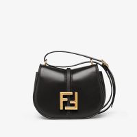 Fendi Mini C'mon Bag In Calf Leather Black