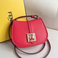 Fendi Mini C'mon Bag In Calf Leather Rose