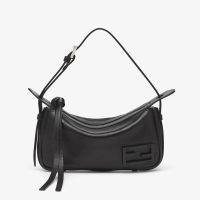 Fendi Mini Simply Shoulder Bag Calfskin Black