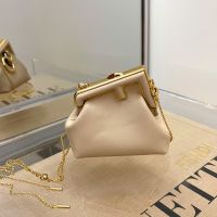 Fendi Nano First Bag In Nappa Leather Beige