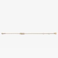 Fendi Fendigraphy Chain Bracelet In Metal with Crystals Gold