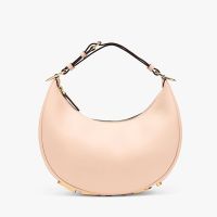 Fendi Small Fendigraphy Hobo Bag In Calfskin Pink