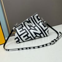 Fendi Small First Bag Fendi Roma Capsule Leather Black/White