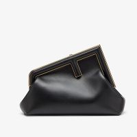 Fendi Small First Bag Nappa Leather Black
