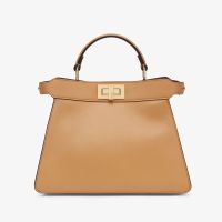 Fendi Petite Peekaboo ISeeU Bag In Nappa Leather Rose