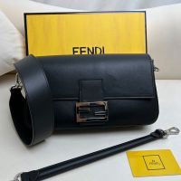 Fendi x Tiffany Baguette Bag In Calf Leather Black