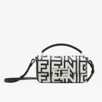 Fendi Baguette Phone Pouch Fendi Roma Capsule Leather Black/White