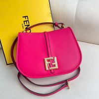 Fendi Medium C'mon Bag In Calf Leather Rose
