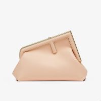 Fendi Small First Bag In Nappa Leather Cherry