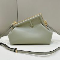 Fendi Small First Bag In Nappa Leather Mint Green