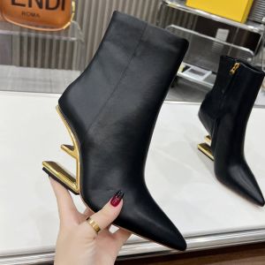 Fendi First Ankle Boots Women Calf Leather Black