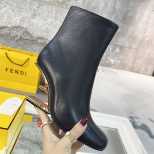 Fendi First Ankle Boots Women Leather Black