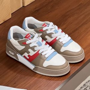 Fendi Match Compact Sneakers Unisex Leather Multicolor