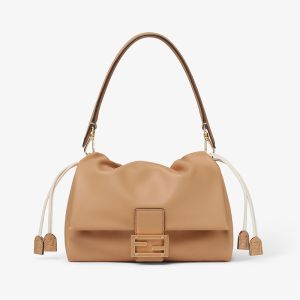 Fendi Medium Mamma Baguette Bag In Nappa Leather Brown