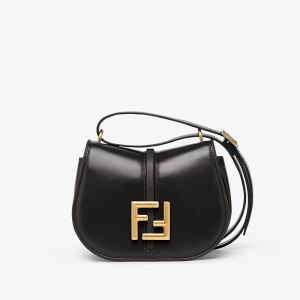 Fendi Mini C'mon Bag In Calf Leather Black