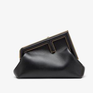 Fendi Small First Bag Nappa Leather Black