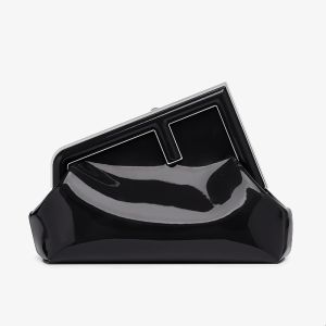 Fendi Small First Bag In Patent Leather Black